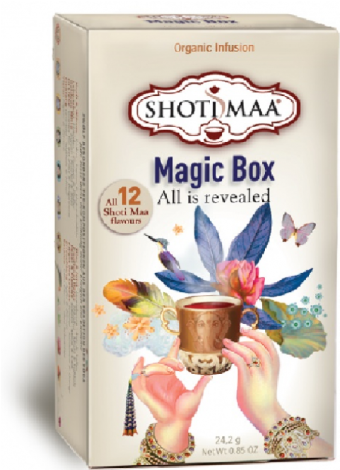 Download Bio Tea Shoti Maa Box All 12 Organic Tea Flavours PNG Image ...