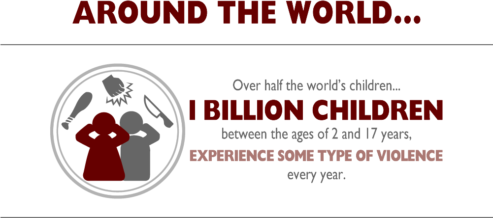 It Takes A World To End Violence Against Children (1000x500), Png Download