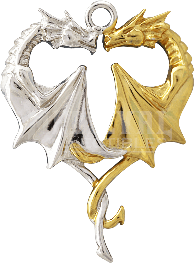 Dragon Heart Necklace By Anne Stokes (850x850), Png Download