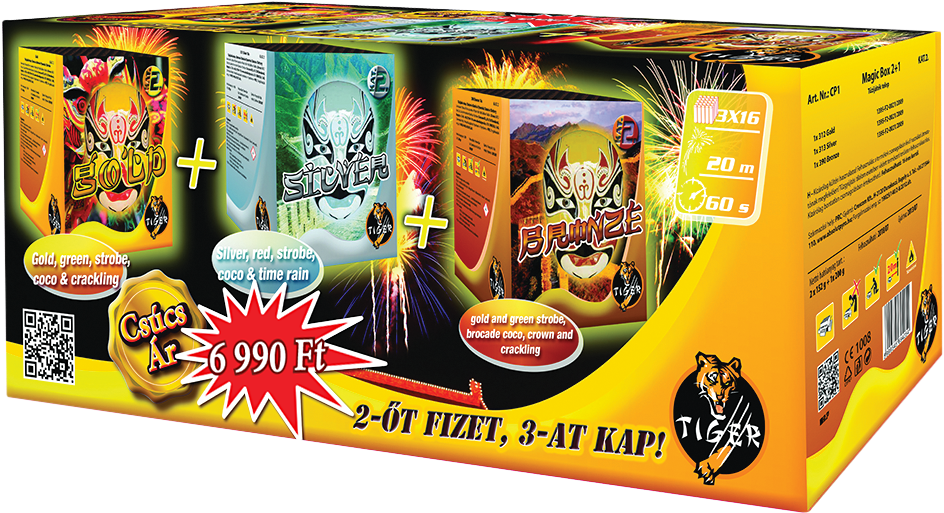Magic Box Tűzijáték Csomag (1000x1000), Png Download