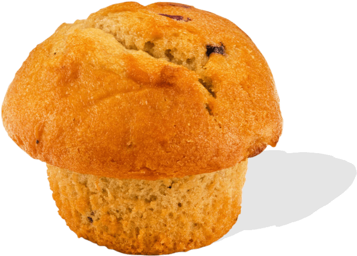 Blueberry Mega Muffin (900x600), Png Download