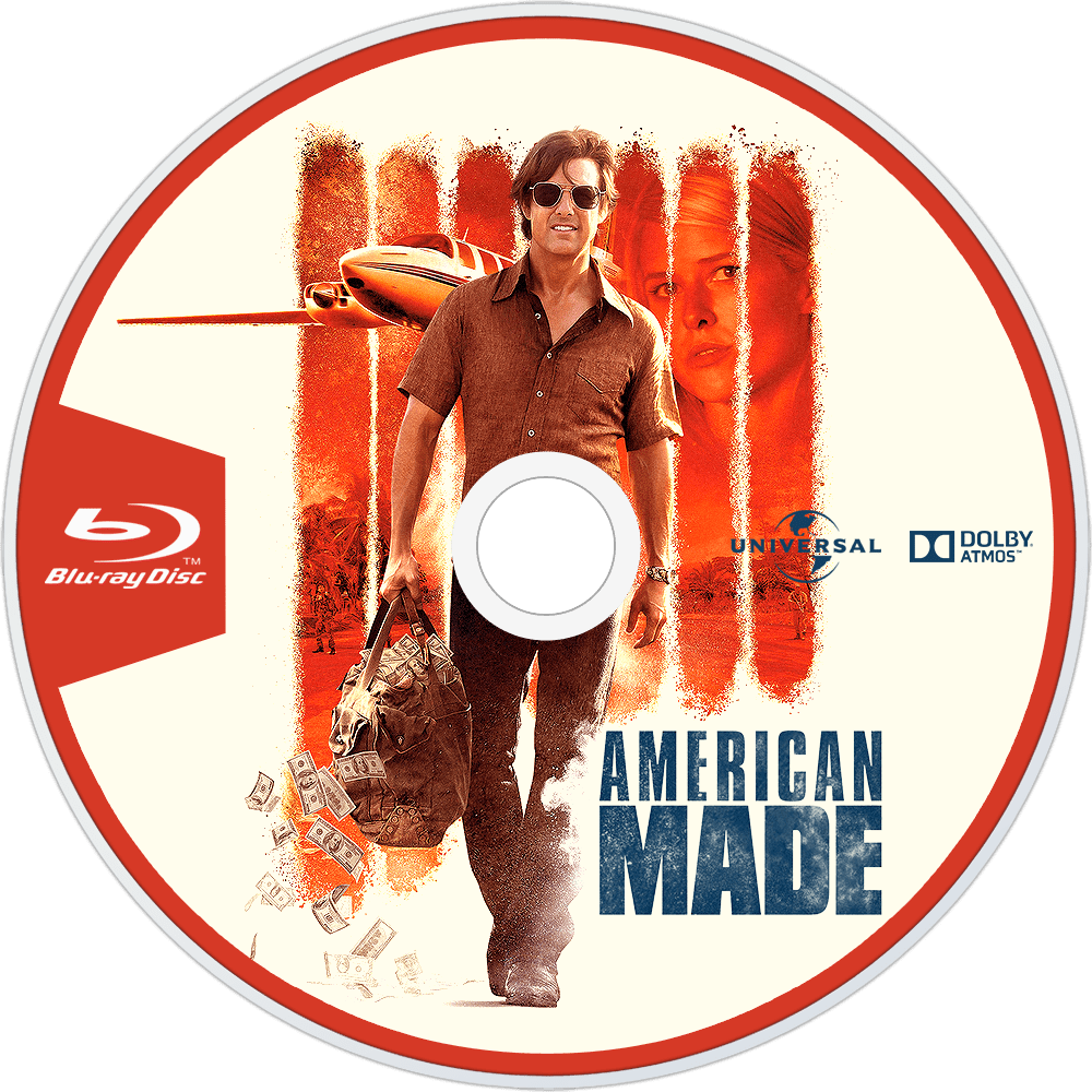 American Made Bluray Disc Image (1000x1000), Png Download