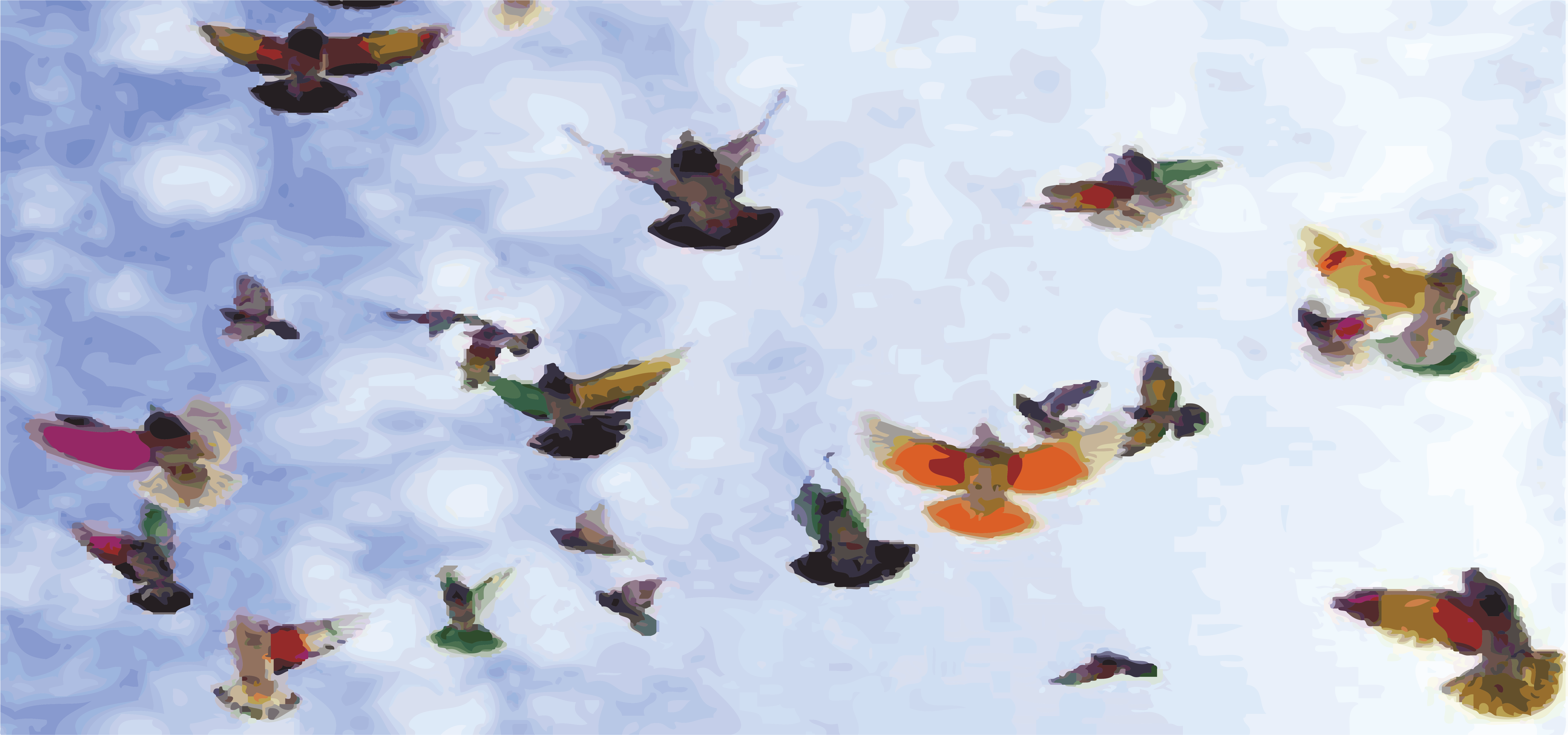 Palomitas De Colores (8008x5482), Png Download