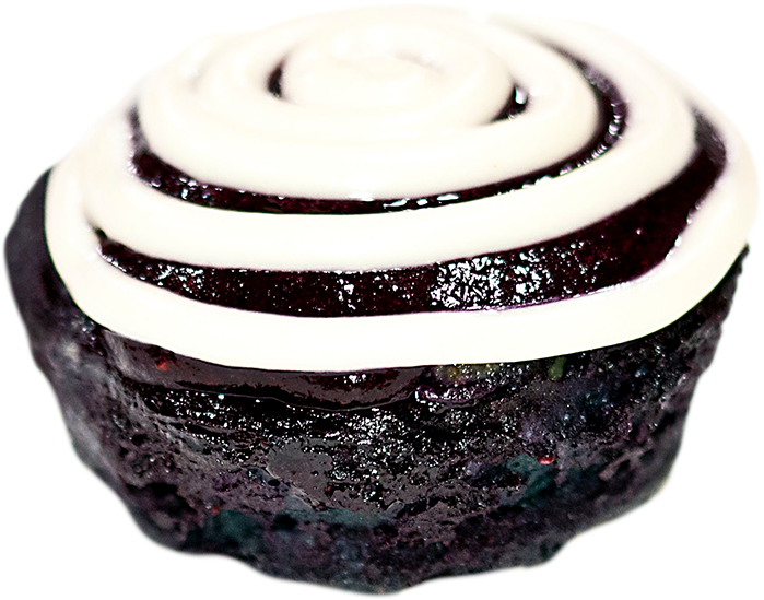 Blueberry Jam Smeared Muffin (699x549), Png Download