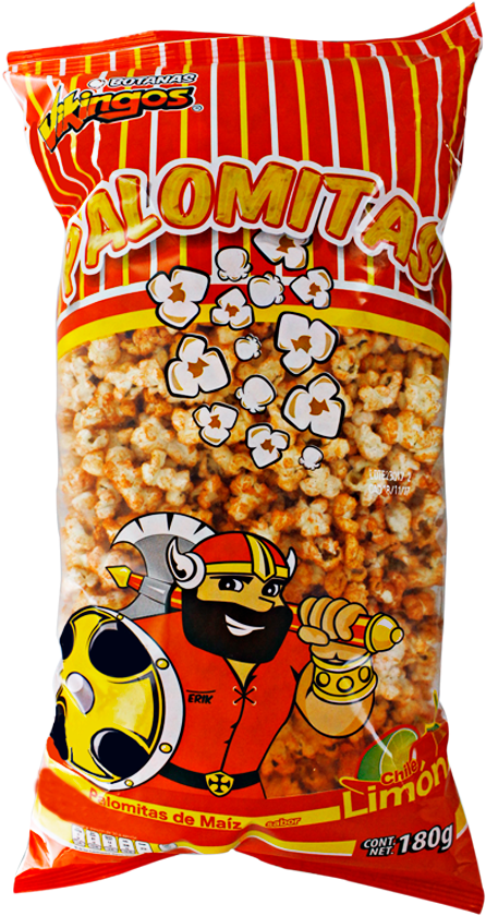 Vikingos Palomitas Chile Y Limon 8/180g Vikingos (1000x1000), Png Download