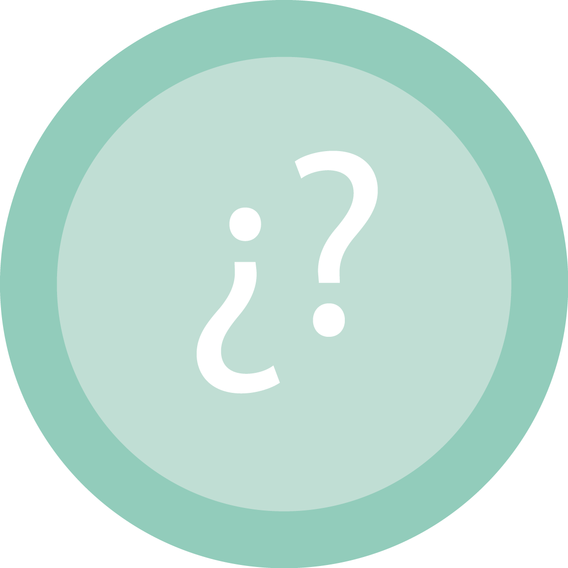 Simbolos De Interrogación Dentro De Un Circulo (1135x1135), Png Download