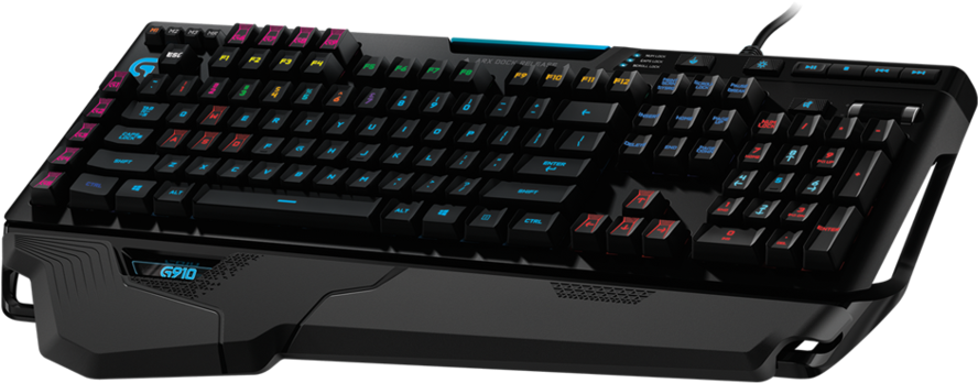 G910 Rgb Mechanical Gaming Keyboard (1888x395), Png Download
