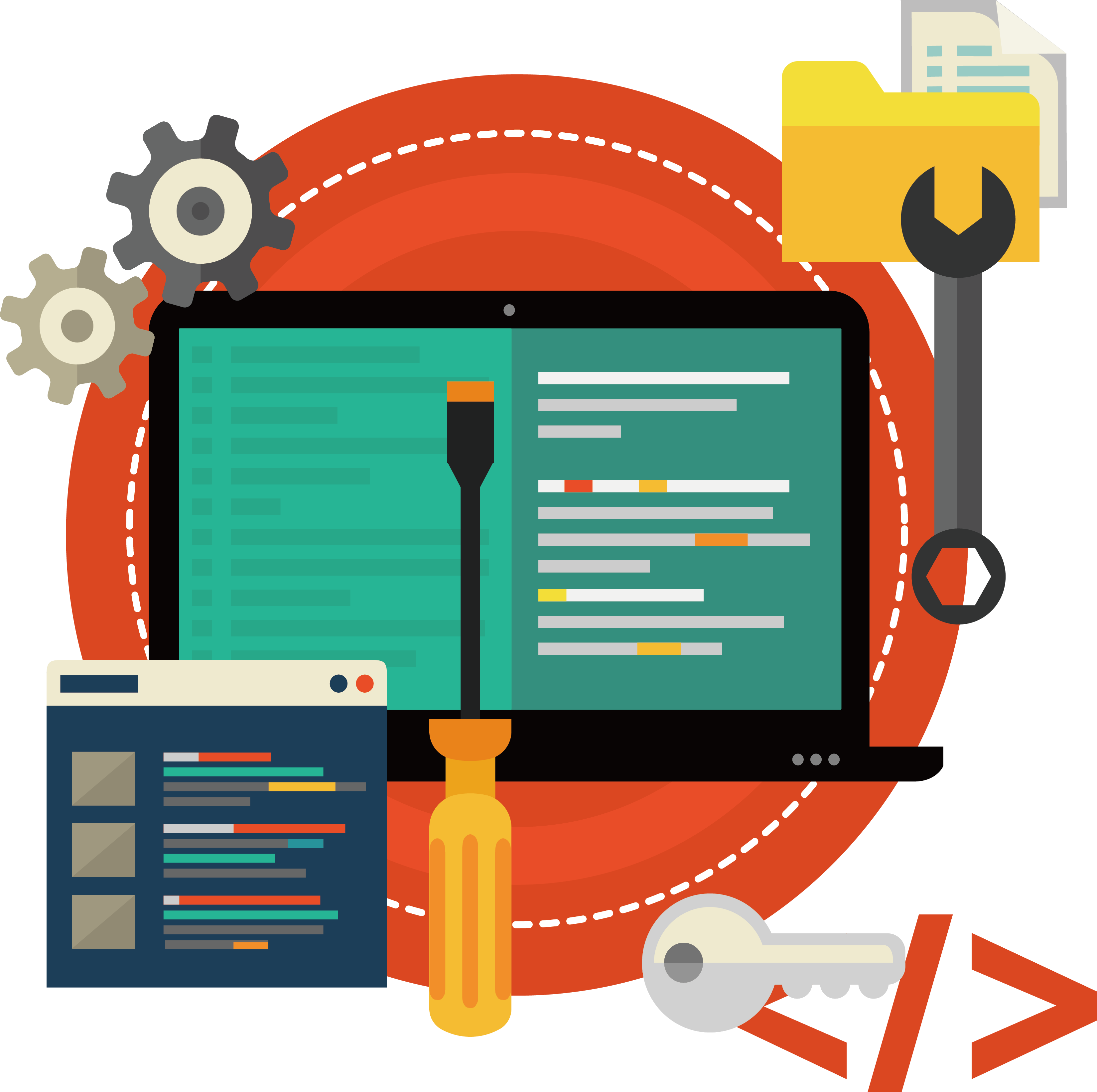 Software Development Clipart Identity (3299x3284), Png Download