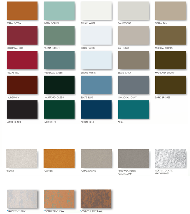 Sheffield Metals Color Swatches Image- Roof (645x756), Png Download