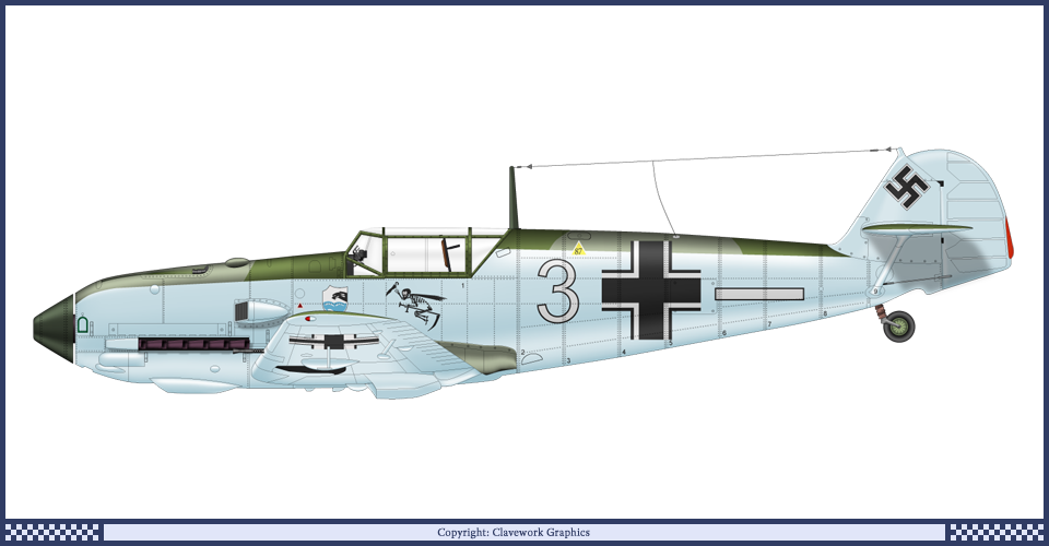 109-e3 4 Jg77 1940 Ww2 Aircraft, Military Aircraft, (960x500), Png Download