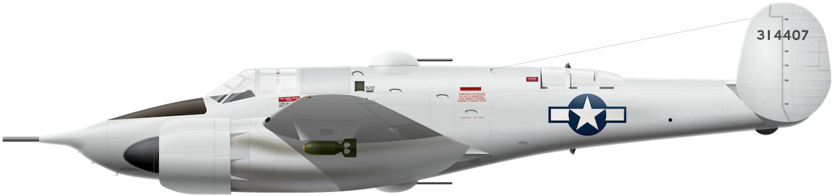 World War Encyclopedia Beechcraft Xa Grizzly (1280x355), Png Download