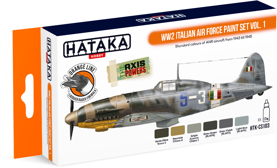 Htk-cs103 Ww2 Italian Air Force Paint Set Vol (1024x768), Png Download