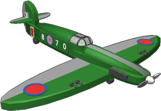 British Ww2 Plane The German Messerschmitt's Arch Nemesis (768x768), Png Download