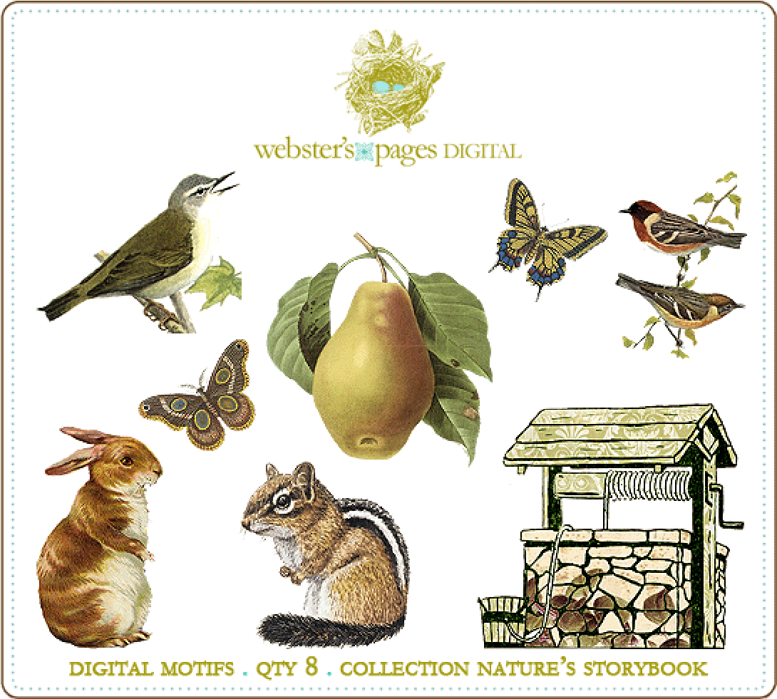 Nature's Storybook Digi Motifs (1200x1200), Png Download