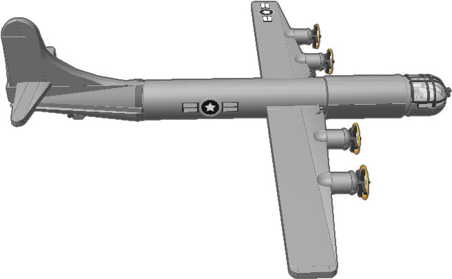 American Wwii Heavy Bomber (768x768), Png Download