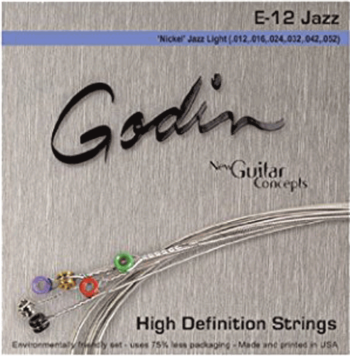 Godin E-12 Jazz Strings (1000x1000), Png Download