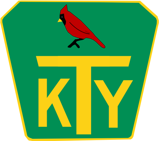 Kentucky Turnpike Shield (618x499), Png Download