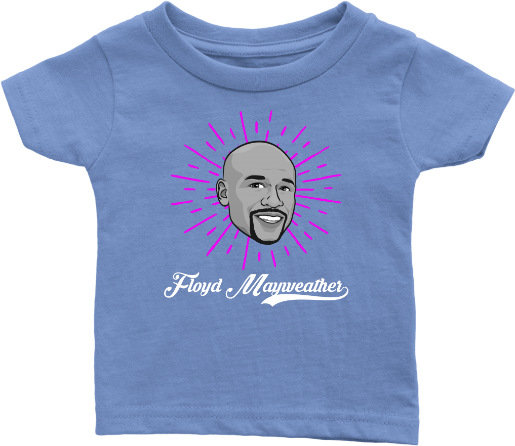Floyd Mayweather Halo Baby T-shirt (1024x1024), Png Download