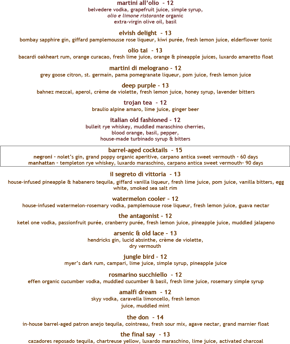 Signature Cocktail Menu (1000x1203), Png Download