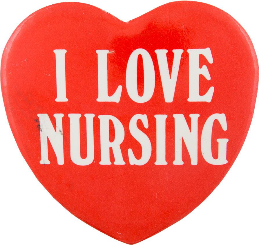 I Love Nursing I Heart Button Museum (1000x933), Png Download
