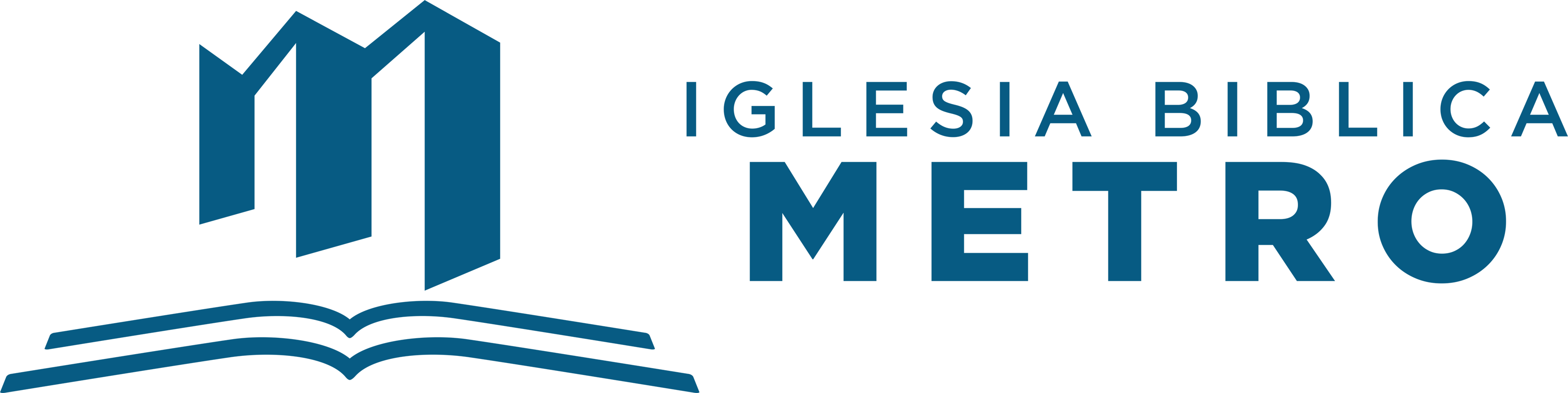 Iglesia Bíblica Metro (3548x890), Png Download