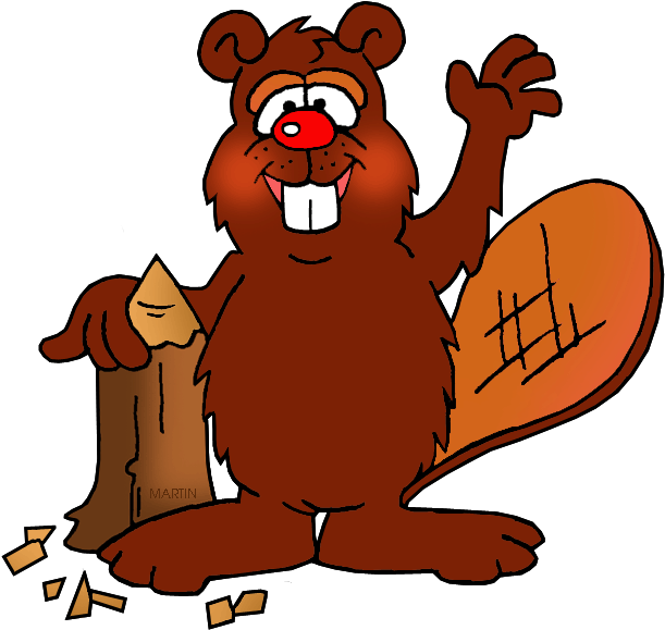 Picture Black And White Download Beaver Clipart Free (648x645), Png Download