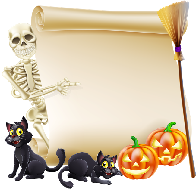Halloween Gif, Halloween Clipart, Halloween Skeletons, (650x628), Png Download