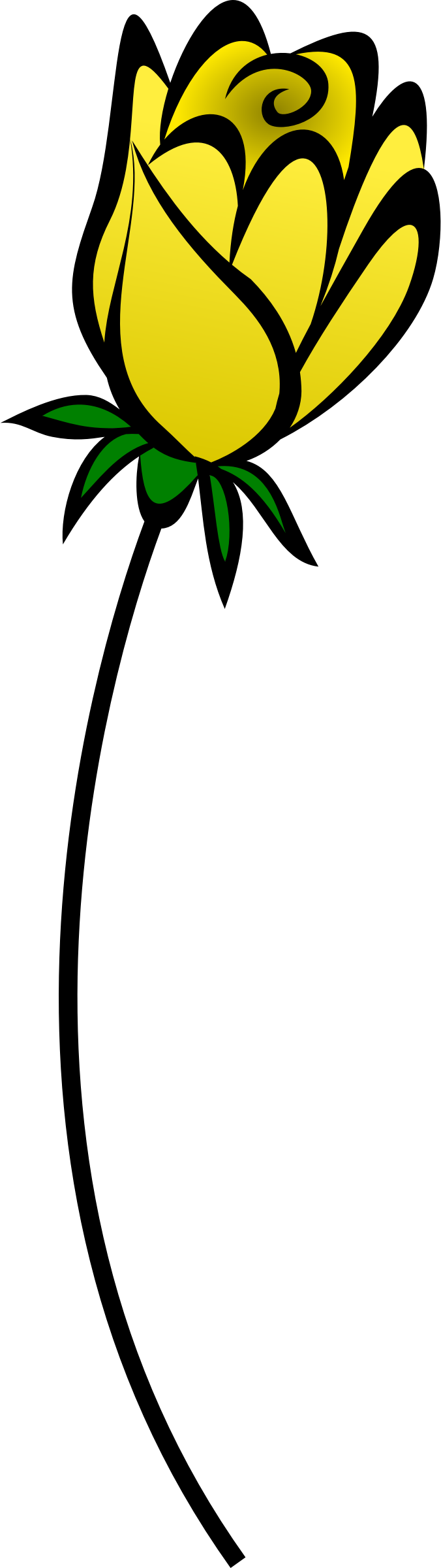 This Free Icons Png Design Of Rose 23 (676x2400), Png Download