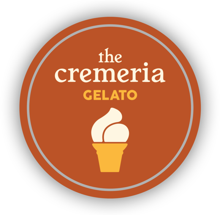 The Cremeria Circle Logo Gelato 02 (1000x722), Png Download