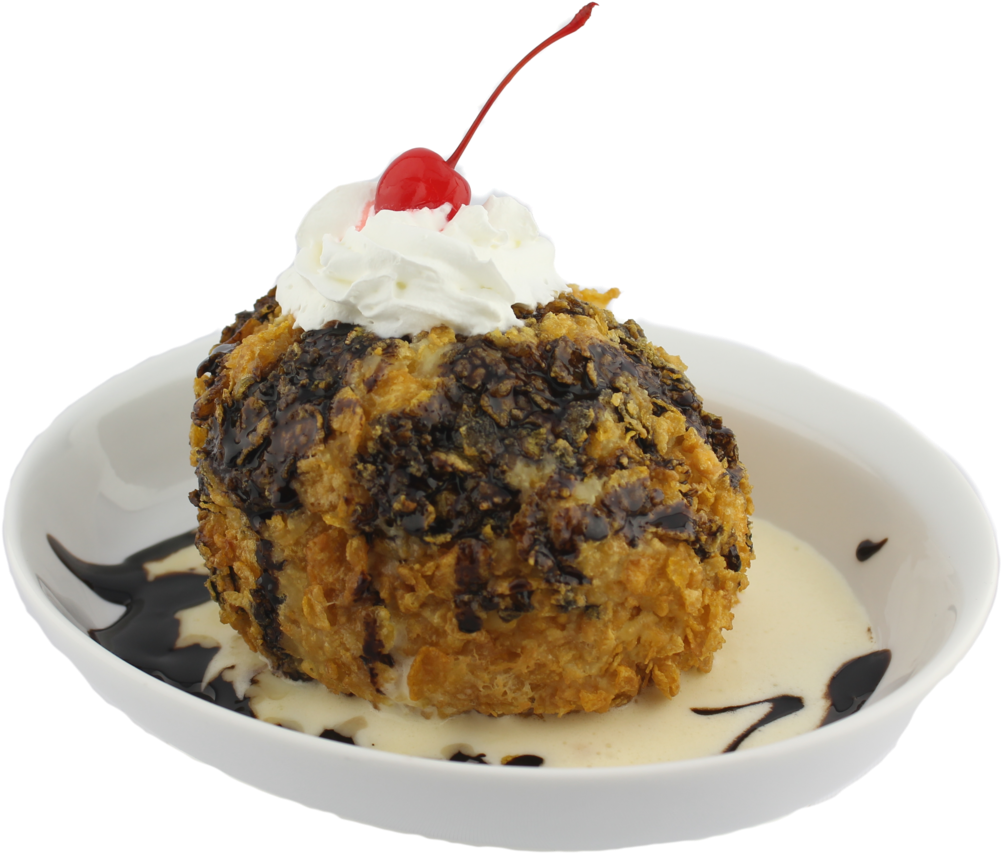 Img 0659 Fried Ice Cream (1000x872), Png Download
