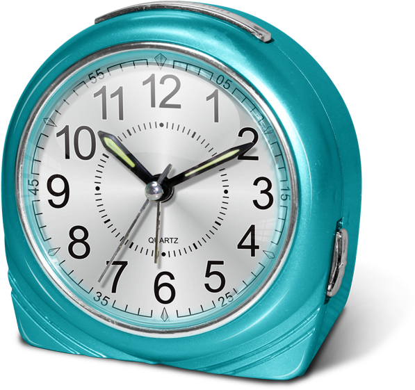 Bl10201 Decorative Clock Table Bell Alarm Clock Spray (650x617), Png Download