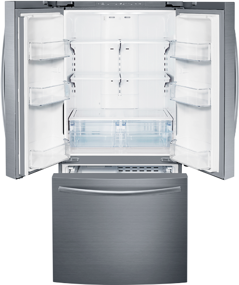 Ft French Door Refrigerator (519x804), Png Download