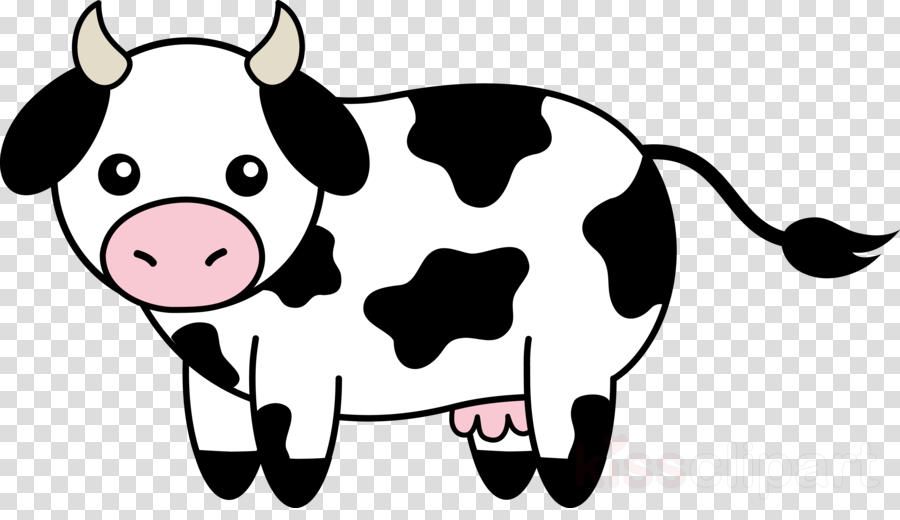 Cow Clipart Holstein Friesian Cattle Beef Cattle Clip (900x520), Png Download