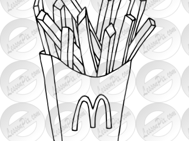 Mcdonalds Clipart Black And White (640x480), Png Download