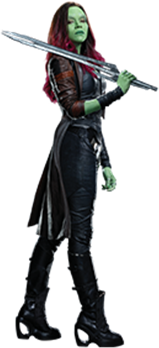 Gamora Png (596x1125), Png Download