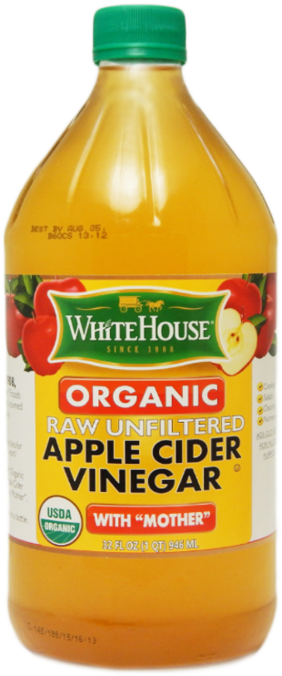 Organic Raw Unfiltered Apple Cider Vinegar (750x750), Png Download