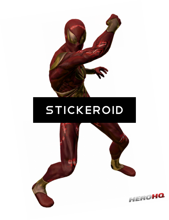 Iron Spiderman (592x772), Png Download