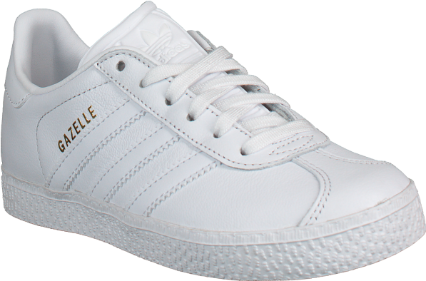 White Adidas Sneakers Gazelle Kids Number (600x600), Png Download