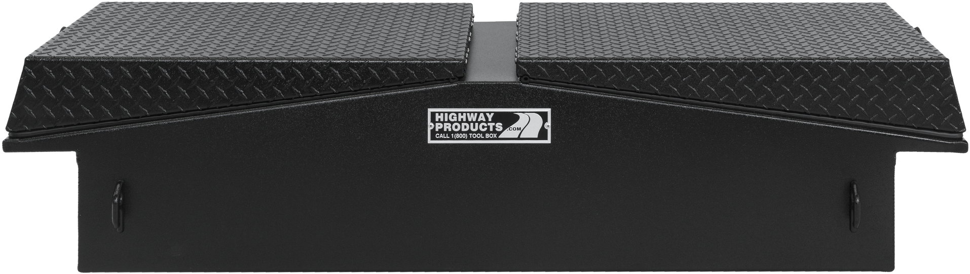 Gullwing Truck Tool Box Front Closed Black (1920x546), Png Download