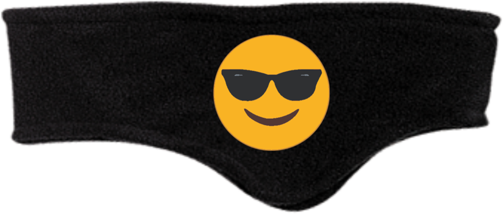 Sunglasses Emoji C910 Port Authority Fleece Headband (1024x1024), Png Download