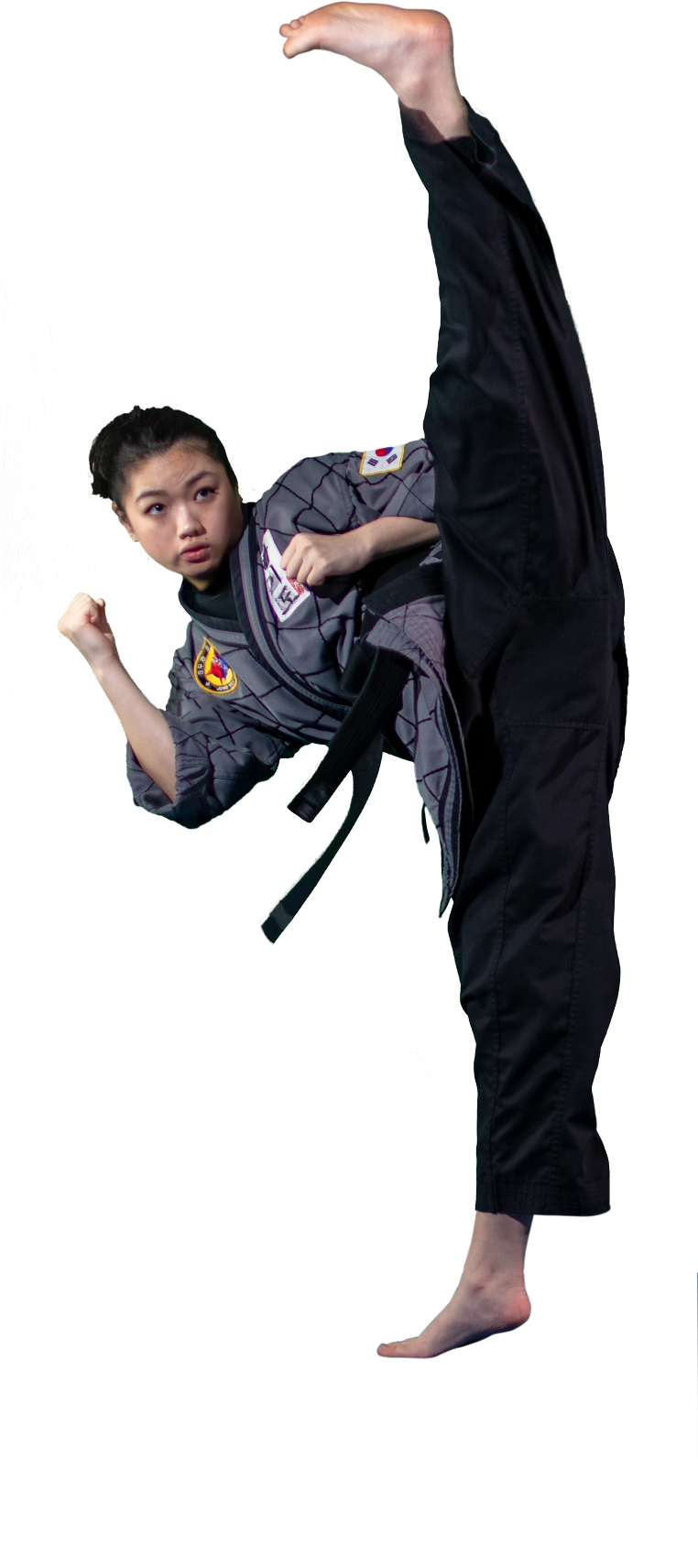 Korean Martial Art Of Self-defense (761x1800), Png Download
