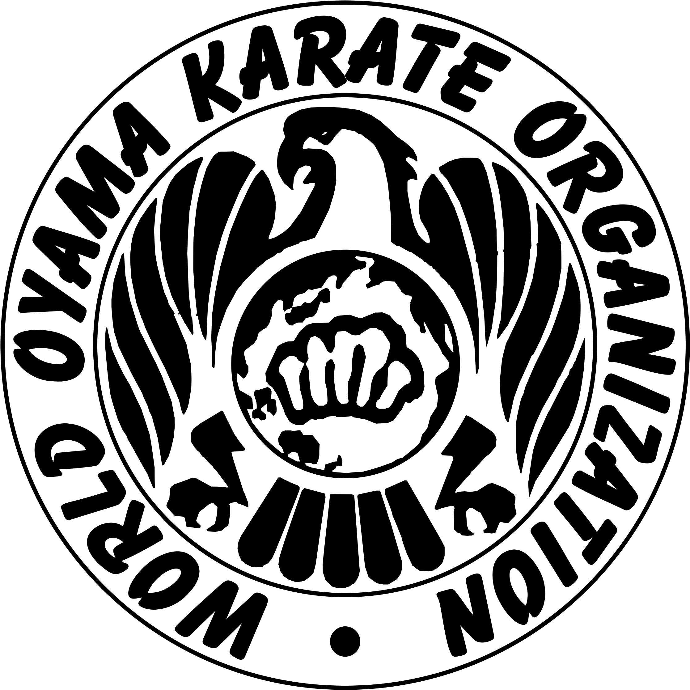 World Oyama Karate Organization Logo Png Transparent (2400x2400), Png Download