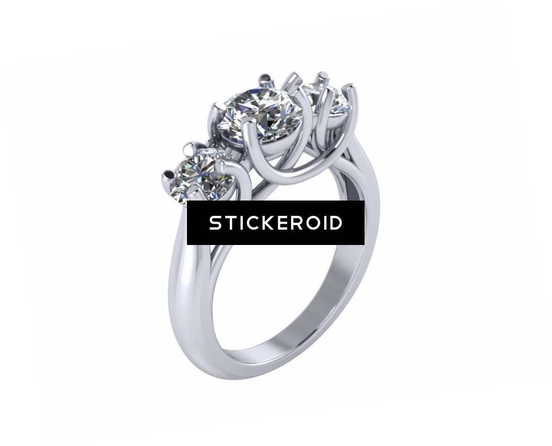 Silver Rings With Diamonds Jewelry (1119x903), Png Download