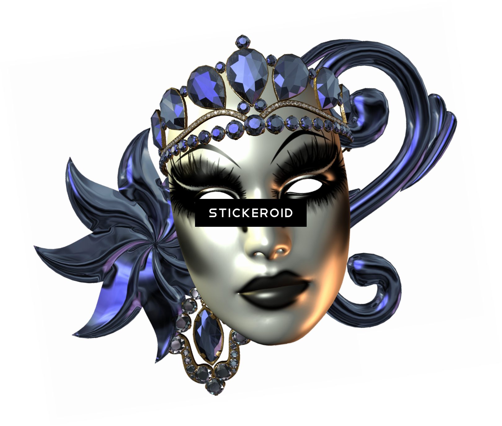 Carnival Mask (1619x1375), Png Download