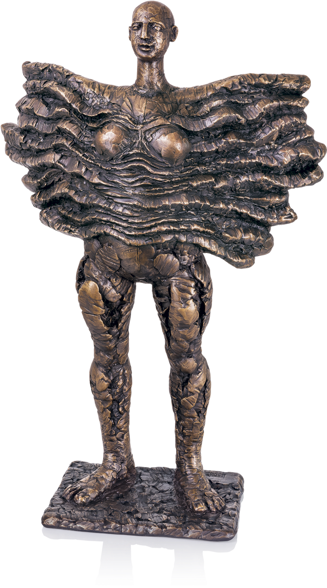 Bronzefigur Aphrodite Vii Von Istvan Herold (636x1180), Png Download