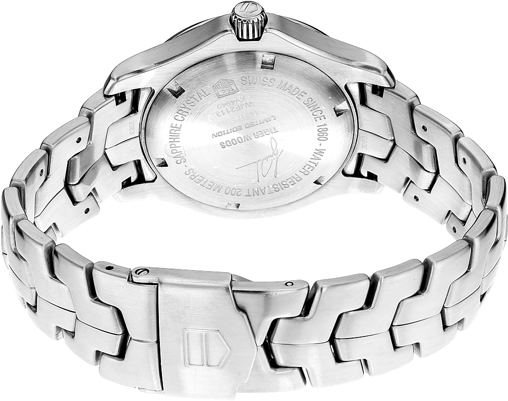 Link Tiger Woods Limited Edition Stainless Steel Automatic (1000x1500), Png Download