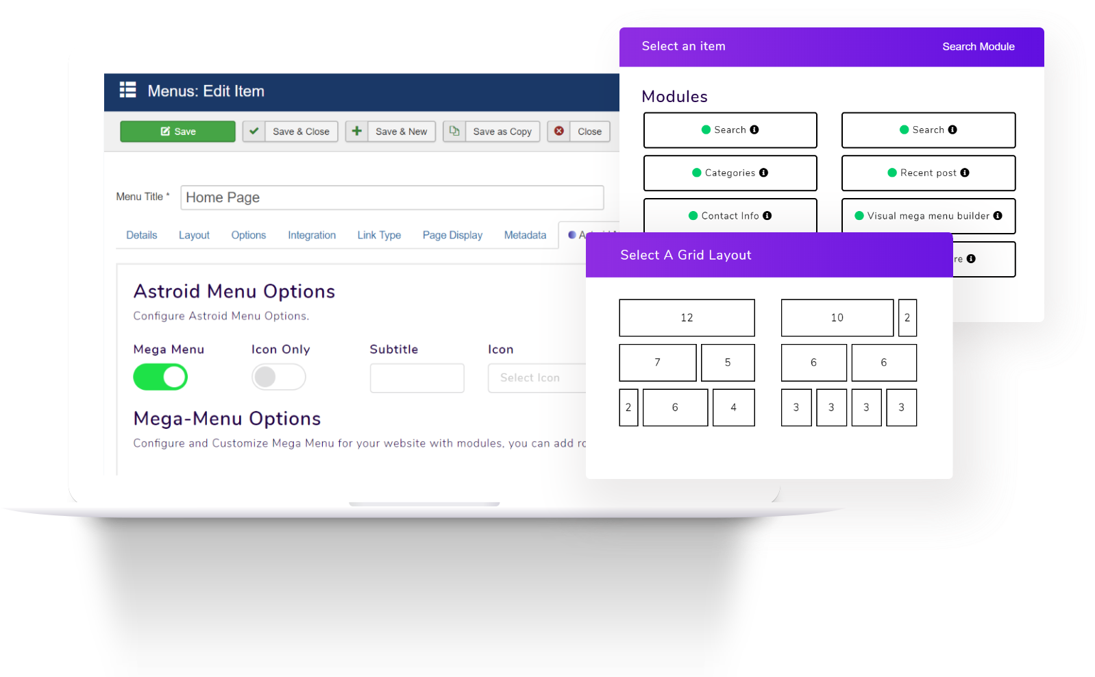 Mega Menu Builder (1626x1084), Png Download