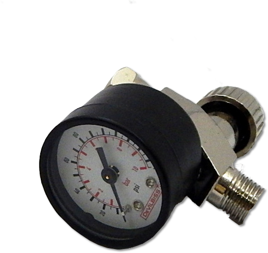 Image Of A Devilbiss Air Regulator And Gauge (600x600), Png Download