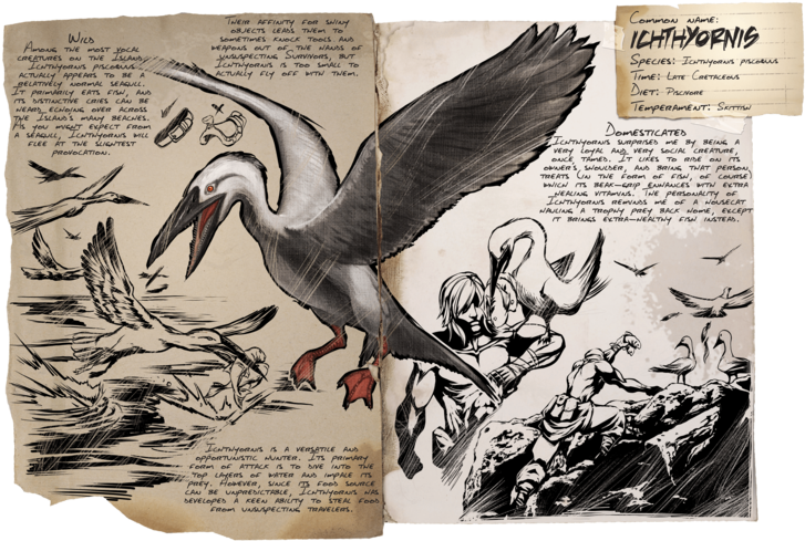 800px-dossier Ichthyornis Version=f5 (800x532), Png Download