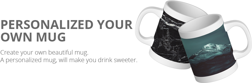 Personalised & Unique Mug Printing In Malaysia (1155x433), Png Download